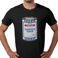 Banksy Tesco soup graffiti art Andy Warhol artist Bristol T-Shirt Tee all sizes M gray