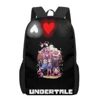Undertale Sans Žaidimas 3D Spausdinimo Mokyklinės Kuprinės Berniukams Mergaitėms Pradinių Klasių Mokiniai Kuprinės Vaikams Knygų Krepšys Portfelis Kuprinė