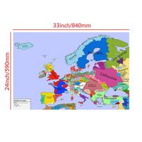 1444 m. Istorinis Europos Politinis Žemėlapis Drobės Spaudinys, Viduramžių Istorijos Sienos Menas Mokymosi Žaidimų Kambariui Biuro Dekoras, Senovinis Edukacinis Plakatas Be Rėmo blue