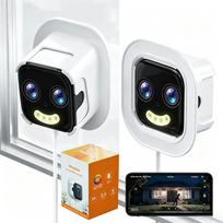 OKAM PRO Langinė Kamera Dvigubas Objektyvas 10X ZOOM 5G WIFI Kamera HD 10MP Dvigubas Laikiklis Naktinis Matymas Dvipusis Interkomas Judesio Aptikimas 10X ZOOM