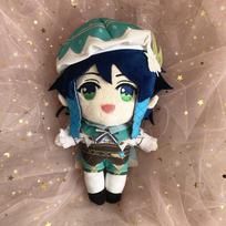 Anime Genshin Impact Venti Plush Doll Toy Game Cute Soft Stuffed Pillow Kids Gift 20cm 20cm white