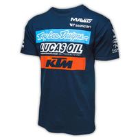 Kalnų dviračių DH kostiumas trumpas T-shirt vyriškas vasarinis visureigių motociklų trumpomis rankovėmis viršutinis drabužis S blue