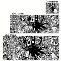 XXL stalo kilimėlis Anime Hollow Knights pelės kilimėlis Darbalaukio priedai Kilimėlis Pelės kilimėliai Stalo kilimėlis Žaidimų Žaidėjas Pelės Biuro kilimėliai PC Didelis 30cmx60cm(11.8x23.6inch) gray