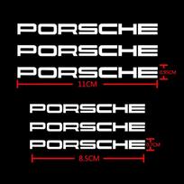 New For Porsche Cayenne Panamera Macan 911 Taycan Boxster Auto Accessories Car Brake Caliper Badge Sticker Emblem Decals CVM1 gray