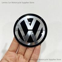 65mm for Volkswagen Car Wheel Hub Caps Center Cover Emblem Sticker Universal Steering Wheel Hubcap Auto Parts Car Accessories CWX1 black