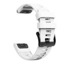 26/22/20mm Soft Silicone Strap for Garmin Fenix 8/Tactix 8/Enduro3 2/Fenix E 7X 6X Quick Fit Bracelet Wristband Garmin Fenxi E 26mm white