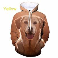 Naujausias Labradoro Retriverio 3D Hoodie Asmenybė Mada Augintinio Šuo Vyrai Moterys Linksmas Laisvalaikio Hip-hop Puloveris Hoodie 6XL beige