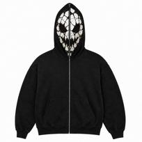 Halloween Cosplay Face Printed Long Sleeve Hoodie Men's and Women's Fashionable Casual Sports Top XXL sidabras