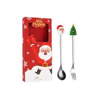 Stainless Christmas and Set Gift Box for Holiday Kitchen Dining one size red