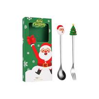 Stainless Christmas and Set Gift Box for Holiday Kitchen Dining one size blue