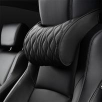 KARŠTA Automobilio Kaklo Pagalvėlė PU Oda Juosmens Atrama Sėdynei Atminties Atlošui Galvos Atramos Pagalvėlė Automobilio Įrankis Priedai Interjeras neck pillow 1pcs black
