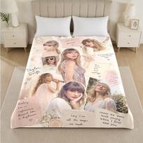 Taylor Swift Spausdintas Flanelinis Antklodė Jaukus Šiltas Pliaušinis Mėtomas Antklodė Lovai Sofai Foteliui Vidaus Namų Naudojimui 180x230cm