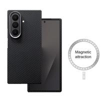 Kevlaro dėklas, skirtas Samsung Galaxy Z Fold 8 Ultra Wide Fold 7 6 W26, originalus aramidinis anglies pluošto itin plonas magnetinis apsauginis dangtelis Galaxy Z Fold 8Ultra gray