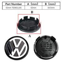 4 vnt. Automobilio ratlankio centrinis dangtelis, stebulės dangteliai, ženklelio priedai 55mm 56mm 65mm 70mm VW Volkswagen - 4 vnt. rinkinys automobilių stiliui black