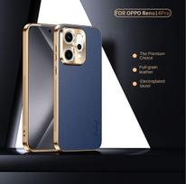 For OPPO Reno 14 14 Pro   Electroplated Litchi Texture Full-Coverage Lens Protection Anti-Fingerprint Phone Case For Reno 14 Pro mėlyna