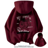 Japan Style Black Cat Hoodie Men Women Outdoor Street Casual Fashion Sport Cartoon Longsleeve Adult Autumn Winter Sweatshirt Top S black