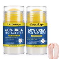 Aloe Vera Deep Pea 2-Pack Urea Foot Cream 60 Max Strength Salicylic Acid Gentle Foot Care Stick Dry Crack Heel Repair Intensive Callus Remover yellow