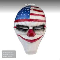 Helovino Atlyginimo Diena Klouno Kaukė, Viso Veido Siaubo Cosplay Derva Plastikas Flag Plastic gray