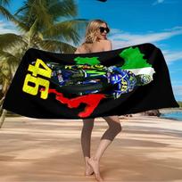 Valentino Rider Beach Towel Microfiber Beach Towel, Lightweight and Quick-Dry, for Summer Travel, Swimming Pool Fan Birthday Gift 80cmx160cm(31x63inch) blue