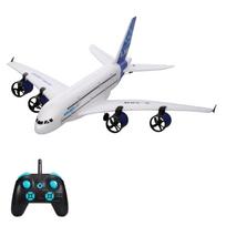 A380 2.4G RC skraidantis lėktuvo sklandytuvas su LED 3CH prožektoriumi pradedantiesiems, Fiksuotas EPP putplastis 1 battery balta