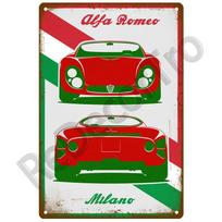 Alfa Bar Retro Skardinis Ženklas Kabinamas Metalinis Ženklas Namų Sienų Dekoras Dekoracija Lėkštės Plakatai Ant Sienos Svetainės Dekoracija Prabanga 20 x 30cm red