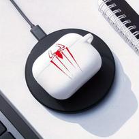 „Red Spider Airpod Case Man“ juodai baltas ausinių dangtelis, skirtas „AirPods 2 3 Pro“ 2 kartos dėklui, dovana draugams For Airpods 3 balta