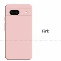 „Google Pixel 8A Case“ „Google Pixel 8A 7A 7A 7 8 Pro Cover Luxury“ originalus TPU smūgiams atsparus skysto silikono apsauginis dėklas Pixel 6 Pro rožinė