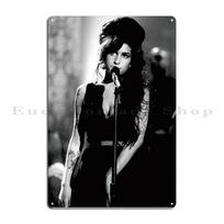 Rehab Amy Winehouse Muzikos Atvirukas Plakatas Metalinė Plokštelė Kino Virtuvės Sieninė Plokštelė Kino Retro Skardinis Ženklas Plakatas 20x30cm gray