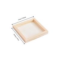 Medinis nuotraukų rėmelis įvairių dydžių medinis nuotraukų laikiklis meno dėlionės laikiklis vaikiškas rankdarbis 10x10cm Depth 2cm