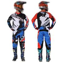 Vaikiški motokroso marškinėliai, kelnės, žali, juodi, 3, 4, 5, 6, 7, 8, 9, 10 metų, visureigių kostiumas, mėlynas, oranžinis, enduro, krosas, berniukas ir mergaitė. S-20