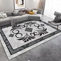 Alfombra para sala de estar,sentido avanzado,área grande,estudio moderno,dormitorio,habitación,antideslizante y resistente a la suciedad,hogar 60cm x 90cm