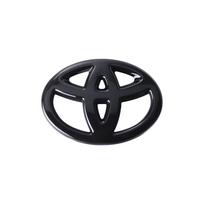 3D ABS Chromo Juodas Logotipas Automobilio Vairo Dangtelis Lipdukas Ženklelis Emblema Toyota Yaris Hilux Prius Avensis Auris Corolla Camry juoda
