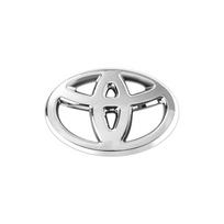 3D ABS Chromo Juodas Logotipas Automobilio Vairo Dangtelis Lipdukas Ženklelis Emblema Toyota Yaris Hilux Prius Avensis Auris Corolla Camry sidabras