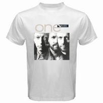 Bee Gees *One Pop Music Group Legend Robin Gibb White Unisex T-shirt L įvairiaspalvis
