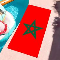 M-Morocco Map Flag-S Towel Microfiber Beach Towel, Quick-Dry, Sand-Free, Ultra-Fine Fiber, Super Soft. 100X50CM