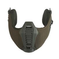 Šalmo veido apsauga su tinkleliu apatiniam žandikauliui Wendy 3.0 taktiniam šalmui, medžioklei, Airsoft, CS treniruotėms alyvuogių rusva spalva