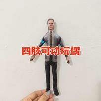 28cm Anime Detroit Become Human Connor Cosplay Pliušinė Lėlė Kimštas Žaislas Abstraktaus Skeleto Judinamas Figūrėlė Kambario Dekoras Dovanos 28cm gray