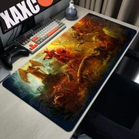 Tibia Didelis žaidimų pelės kilimėlis Kompiuterio pelės kilimėlis PC žaidėjo pelės kilimėlis Nešiojamojo kompiuterio pelės kilimėlis Silikoninis pelės kilimas Klaviatūros kilimėlis Stalo kilimėlis 50cmx100cm(19.6x39.4inch)