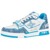 LOUIS VUITTON Lv Treneriai 'Monogram Denim Blue' 1A9ZI6 44 white