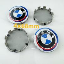 7Pcs Emblem Set Car Hood Trunk Wheel Steering Badge For BMW E46 E90 F10 F30 G20 X5 82mm 74mm 68mm 56mm 45mm 50th Anniversary fscr38 gray