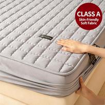 Sutvirtintas vandeniui atsparus čiužinio užvalkalas, tampri dygsniuota paklodė su gumyte, apsauga nuo šlapimo lovai, namų naudojimui Only 1PC Pillowcases gray