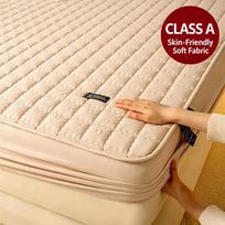 Sutvirtintas vandeniui atsparus čiužinio užvalkalas, tampri dygsniuota paklodė su gumyte, apsauga nuo šlapimo lovai, namų naudojimui Only 1PC Pillowcases beige