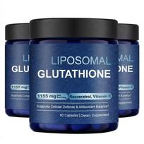 Liposominis glutationas 1155 mg porcijoje Maisto papildas su resveratroliu ir vitaminu C – Ląstelių apsauga ir antioksidacinė parama (60 kapsulių) 3pack