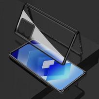 360 Full Case For POCO X7 Pro Case Double Sided Magnetic Adsorption Metal Capa Tempering Glass Cover For Xiaomi Poco X7 Pro 5G Redmi Turbo 4 juoda