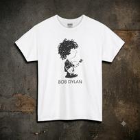 Bob Dylan T Shirt Folk Music Graphic Tee Comic Style Illustration Original Art L gray