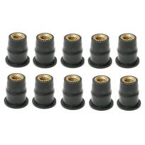 4/5/6 mm metrinė šulinio veržlė M4/M5/M6 guminės šulinio veržlės, motociklo priekinio stiklo tvirtinimo priekinio stiklo varžtai M6