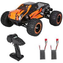 16889A-Pro 1:16 RC Car 4WD Big Foot RC Car 45 Km/h Didelio greičio 2840 Brushless Motor Vehicle Visi 2batteries black