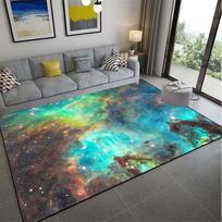 Kosmoso planetos kilimas Žvaigždėtas dangaus kilimas gyvenamajame kambaryje Kilimėlis Iliuzija Namų dekoras Miegamojo kilimėlis Vaikų kilimas Pūkuotas plotas 120cm x 160cm