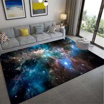 Kosmoso planetos kilimas Žvaigždėtas dangaus kilimas gyvenamajame kambaryje Kilimėlis Iliuzija Namų dekoras Miegamojo kilimėlis Vaikų kilimas Pūkuotas plotas 80cm x 120cm
