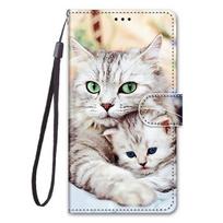 Piniginės Telefono nugarėlė Funda Samsung Galaxy A52s 5g A12 A22 A32 A42 A52 A72 A02s M12 M52 dėklai 3d Cat Dog Odinis atverčiamas dangtelis Samsung A72 5G